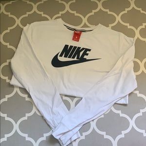 White Nike Long-sleeve
